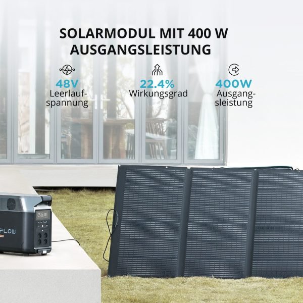 ECOFLOW 400W Solar Panel für Delta & RIVER Serie Tragbare Powerstation