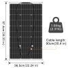 DOKIO Solarpanel-Kit (100 W / 200 W / 400 W) fur Wohnmobil Batterie Haus Boot