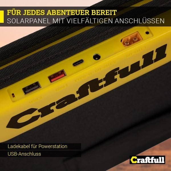 Adventure faltbares Solarpanel 60-300 W – Mobile Solartasche, Mono-Schindelzellen, ≥ 22 % Wirkungsgrad