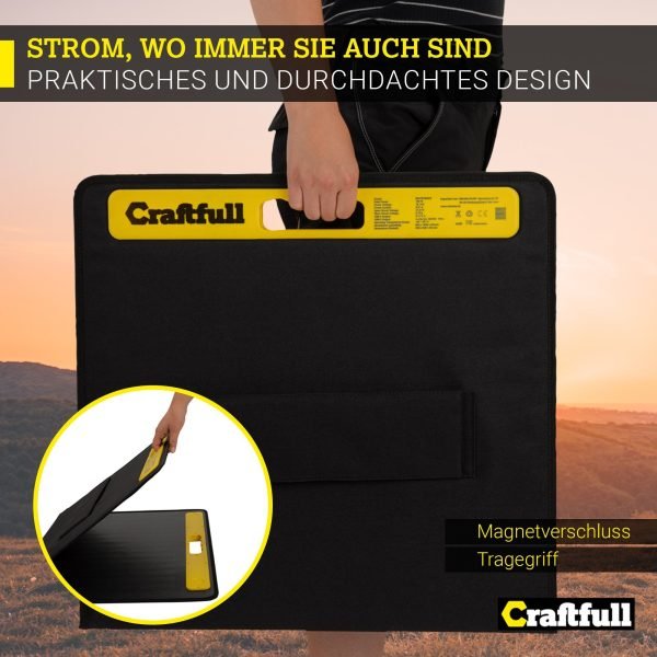 Adventure faltbares Solarpanel 60-300 W – Mobile Solartasche, Mono-Schindelzellen, ≥ 22 % Wirkungsgrad