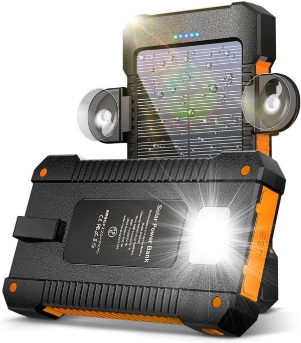 4smarts TitanPack Solar Flex Powerbank schwarz. Solarladegerät