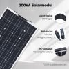 GLIESE Balkonkraftwerk 200W Solarpanel für Wohnmobile, Camping, Balkonkraftwerk