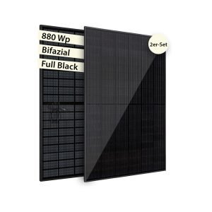 VALE MiniPV 800‑MI80‑V, 880 Wp, Bifacial Full Black Balkonkraftwerk