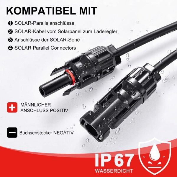 DOKIO Solarpanel-Kit (100 W / 200 W / 400 W) fur Wohnmobil Batterie Haus Boot