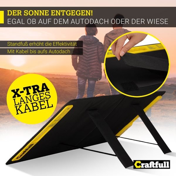 Adventure faltbares Solarpanel 60-300 W – Mobile Solartasche, Mono-Schindelzellen, ≥ 22 % Wirkungsgrad