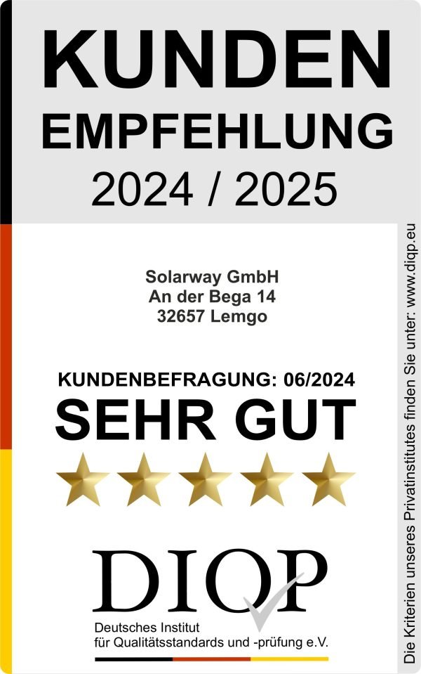 Solarway 1000W - Balkonkraftwerk - Komplettset