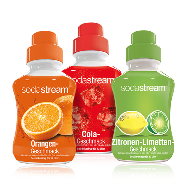 sodastream Sirup Set (Orange, Cola & Zitrone-Limette)