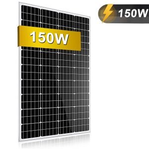 Solarmodul 150W Solarpanel 12V – Monokristalline Solarmodule mit Alurahmen