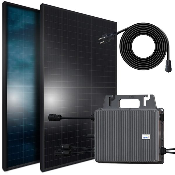 SUNNIVA® Balkonkraftwerk 1196W / 800W – Komplette Solaranlage für Steckdose