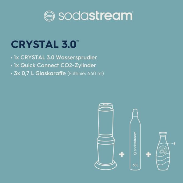 Wassersprudler Crystal 3.0 - Vorteilspack